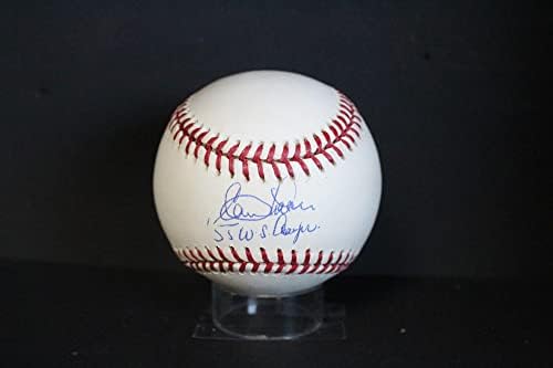 Бейзболен автограф с автограф Клема Лабина (55 WS Champs) Auto PSA/DNA AM48875 - Бейзболни топки с автографи