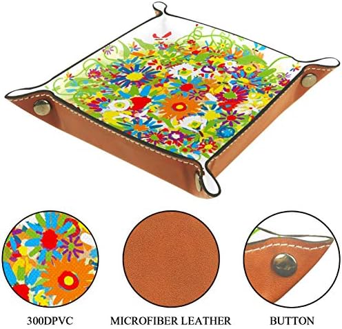 Тава за Тоалетна Масичка Mapotofux, Тава За Съхранение Тоалетна Бачка, Тава За Баня От Смола, Дизайн Цветен Букет