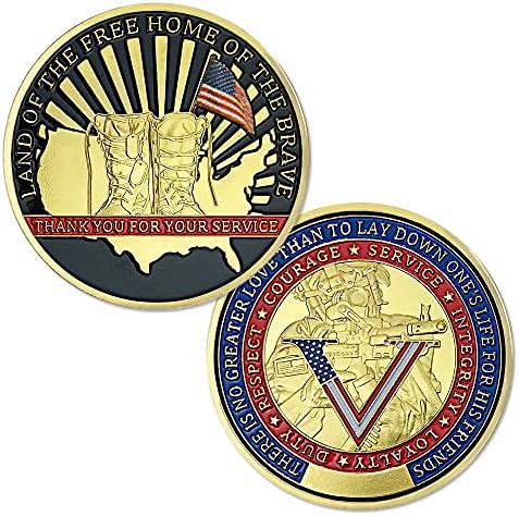 BHealthLife Ветеран от армията на САЩ Предизвикателство Монета за Подарък Благодаря Ви за Вашата Служба
