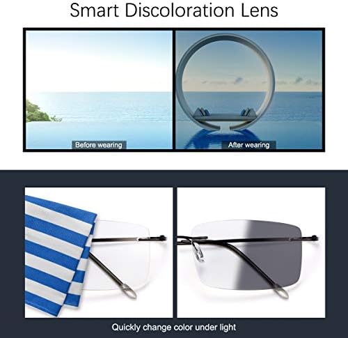 Фотохромичните Прогресивно Многофокусные Компютърни Очила За Четене, Слънчеви Очила с Защита от Uv-за Мъже И Жени, За Четене При Пресбиопия