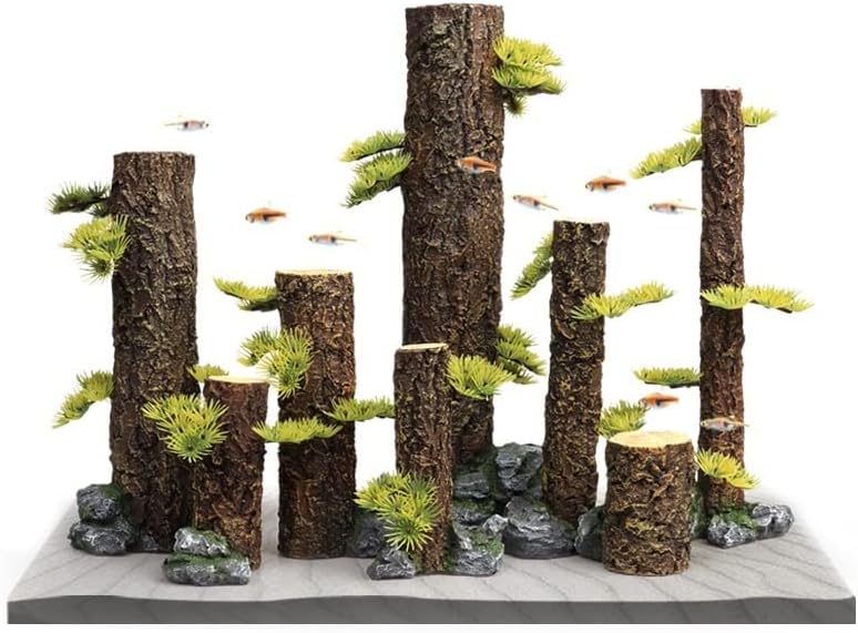 BATRC SYXYSM Ландшафтен дизайн на Аквариума за риби Имитация на Потъването на дървен пън Коренови клони на Дърво Багажника Ландшафтен дизайн Потъването на дърво дърво Дърво (Цвят: TJ-390)