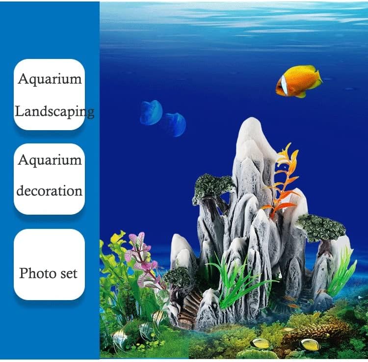 Моделиране на аквариума MHYFC, размер камъни, бижута от смола, ландшафтен дизайн на аквариума, камък, тюркоаз пакет, екологично подслон