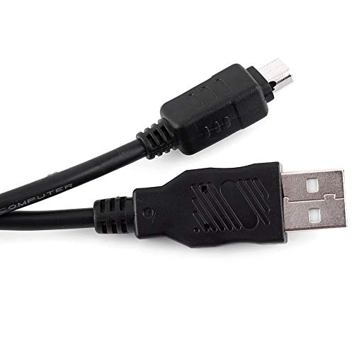 USB кабел за фотоапарати Mugast за цифров фотоапарат Olympus E330/E-410/E-510/E520/SZ-10/SZ-30/SZ-20/CB-USB5/CB-USB6/U410/U500/U600 и т.н., 1,5 M 12-пинов кабел за пренос на данни е 480 Mbps