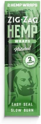 Зигзагообразные Тайна от естествен коноп - Без ГМО - 2 Тайна в опаковка – 6 опаковки – 12 на Потребителите (естествени)