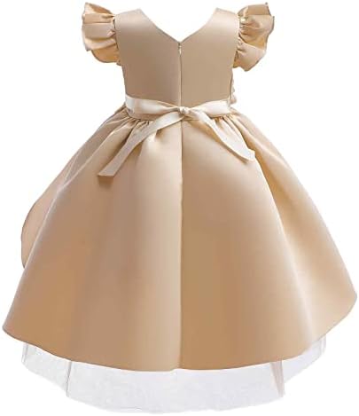 Винтажное рокля KAGAYD за момичета, Обличане за момичета, Нова Детски Дрехи, Рокля на Принцеса с цветя модел за момичета, Детски рокля в стил пиано (B, 8-9 години)