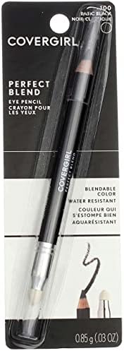 Молив за очи CoverGirl Perfect Blend, основен черен [100], 0,03 грама (опаковка от 6 броя)