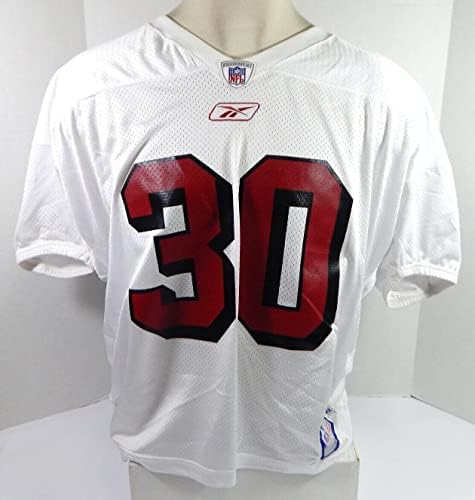 2002 San Francisco 49ers 30 Game Излиза Бяла Тренировочная майк 2X DP29076 - Използваните тениски За игри NFL Без подпис