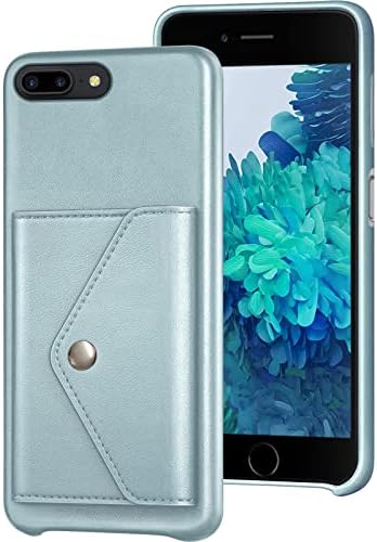XcaseBar за iPhone 7Plus/8 Plus 5,5Чанта-портфейл, Държач за кредитни карти, Задния капак е от Изкуствена Кожа, Калъф за телефон Apple 8Plus, Защитен калъф, Небето-Синьо