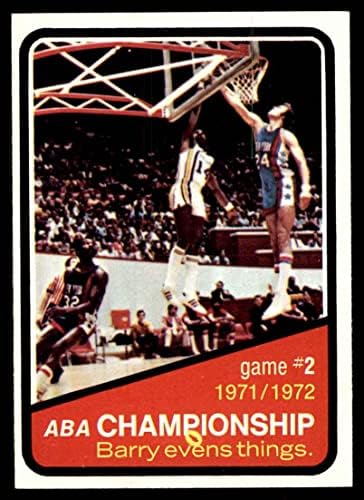 1972 Topps 242 Игра на шампионата на АБА 2 Индиана/ Ню Йорк Пейсърс/ Нетс (Баскетболно карта) EX/ Mount Пейсърс/Нетс