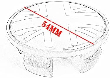 На кутията на централната главината на колелото на кола, Шапки, Емблема, Икона, Стикер, Украса на джантата за Cooper за Cooper ONE S JCW R55 R56 R60 F54 F55 F56 F60 Clubman и Countryman (за серия R Red Jack 1 бр.)