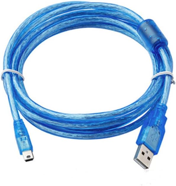 Приложимо към кабела серво JZSP-CVS06-02-E-Кабел за качване на данни и програмиране (прозрачен син на 3 метра)
