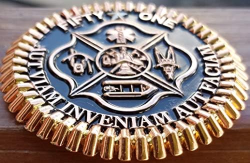 Монети Phoenix Challenge, San Antonio Fire Rescue 51 с тройно покритие и покритие Armor Shield™