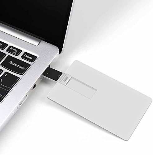 Сладък Еднорози с Бели и Жълти Звезди на USB Устройство Дизайн на Кредитна карта, USB Флаш устройство U-диск, Флаш-памет 32G