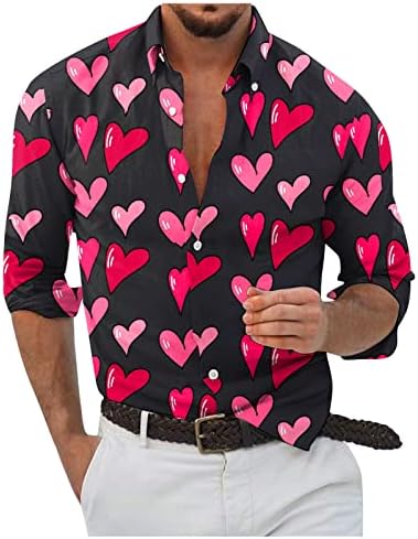 Дизайнерски Пролетно-летни Мъжки Ежедневни Хавайска Риза с 3D Принтом на Хелоуин, Блуза, Риза с дълъг ръкав