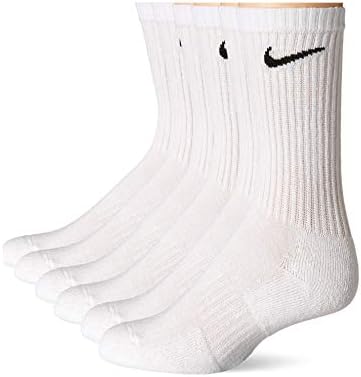 Мъжки спортни чорапи памук Nike Dri-Fit с мека подплата за екипажа (6 двойки)