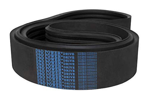 D&D PowerDrive КЪЛБО-19-10404B52/08 Клиновой колан с пръстени, Дължина 55 см, ширина 0,62 инча