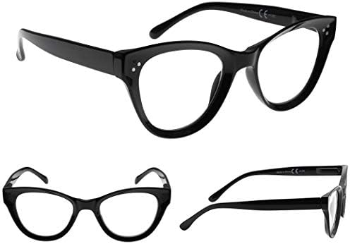 Gr8Sight 4-Pack Дамски Очила За Четене Голям Размер Cateye Design Readers Eyeglasses За Жени