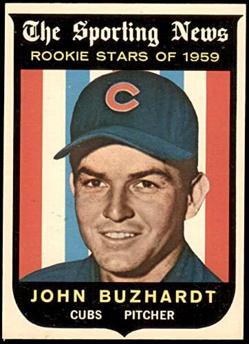 1959 Topps 118 Джон Бужардт Чикаго Къбс (Бейзболна картичка) Ню Йорк/MT Cubs