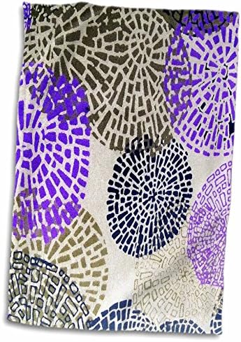 Чаршафи с абстрактен модел 3dRose Florene - Кружащиеся формуляр I - Towels (twl-31070-1)