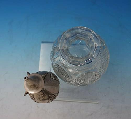 Бутилка за алкохол Shiebler от сребро с Граненым хрусталем №4852, 1900 rv (№5719)