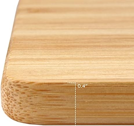 Бамбук Сервировочная и дъска за Рязане BambooMN Small Премиум-клас, за колбаси, домашна, така и за ежедневна употреба - 7,9 x 5,5 x 0,4 - 3 бр.