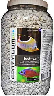 Continuum Aquatics Bact Rox M - Порест биологичен филтърен материал за използване във Водоеми, Рифове, морски и Сладководни аквариуми, Среден, 20 л