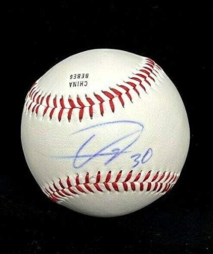 Играта на топка с автограф Ubaldo Хименес Кливланд Индианс - Бейзболни топки с Автографи