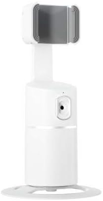Поставка и щипка за LG G3 (поставяне и монтиране на BoxWave) - Поставка за селфи PivotTrack360, Завъртане поставка за проследяване на лице за LG G3 - Зимния бял