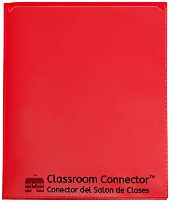 Портфолио C-Line Classroom Connector™ с множество джобове за транспорт от училище в къща, Синьо, 15 /BX (32305), 9,5 x 11,75 x 0,25