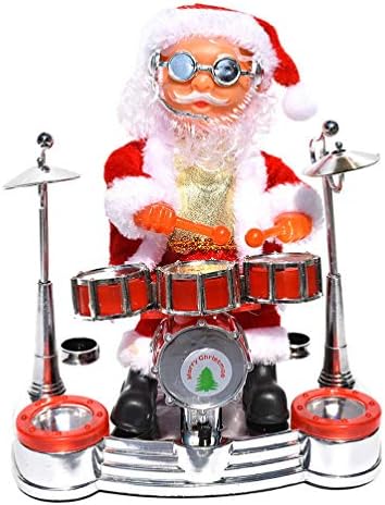 НУОБЕСТИ Стои Музикален Танцов Барабан Дядо Коледа е Коледна Статуетка Фигурно Украса