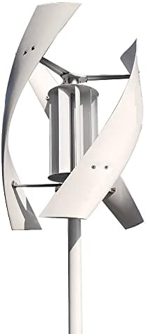 Вятърни турбини VACIER Генератор 3000 W 24 До 48 Вертикален Вятърен генератор за дома Безплатна Енергия Вятърна Мелница Постоянен Маглевит с контролер MPPT (Цвят: Само турбина, размер: 48V_1600W)