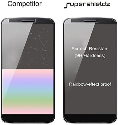 (3 опаковки) Supershieldz е Предназначен за LG G6 Протектор на екрана от закалено стъкло Против надраскване, без мехурчета