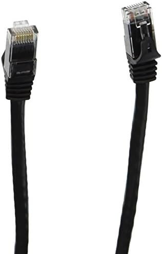 Пач-кабел Monoprice - 109799 Flexboot Cat6 Ethernet - Мрежов интернет-кабел - RJ-45, Блокирани, 550 Mhz, UTP, Чисти гола носа и горната част на Меден проводник, 24AWG, 7 фута, Черен