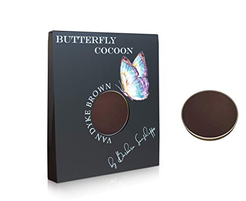 Единична палитра сенки за очи Sanfilippo Butterfly Cocoon, Тъмно бордовая, высокопигментированная матова текстура, Красивите телесни цветове за еднократна употреба, Адаптивни, Индивидуална магнитна палитра, Титуляр