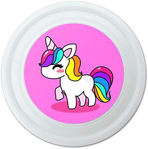 ГРАФИКА И По-Сладък Кавайный Rainbow Unicorn Chibi Новост 9 Летящ Диск