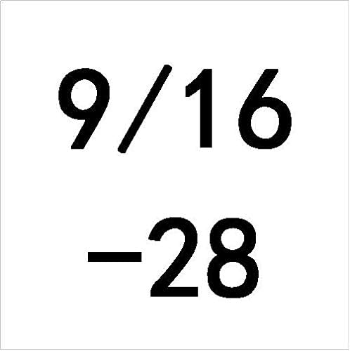 Ръчни Инструменти 9/16-12 14 16 18 20 24 28 32 36 40 Инструменти за нарязване на резба Unc Uns Unf Unef Hss с десни метчиком Tpi За обработка на мухъл 9/16 - (Цвят: 28 mm ход: 10 бр.)