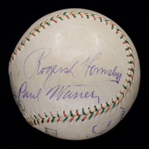 Невероятни Хоферы 1929 г. / Звезди Бейзбол с автограф Роджърс Hornsby и Хак на Уилсън JSA - Бейзболни топки с автографи