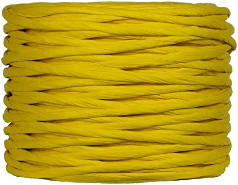 Цветна Усукана Хартия кабел с Диаметър 3/16 инча за производство на 100 Метра (109 ярда) (оранжев)