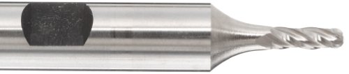 Торцевая fresa Melin Tool CC-B с отточна края на кобальтовой стомана, Джолан Weldon, Без покритие (Блестяща) Повърхност, Спирала 30 градуса, 4 Канала, с Обща дължина 2.5000, Диаметърът на рязане 0.3438, диаметър на