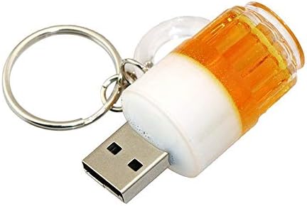 10ШТ Карикатура Формата на Бирената Чаша Подарък USB Ключодържател Флаш Памет, USB Флаш-диск Дръжка-Памет Memory Stick Стик (3,0/8 GB)