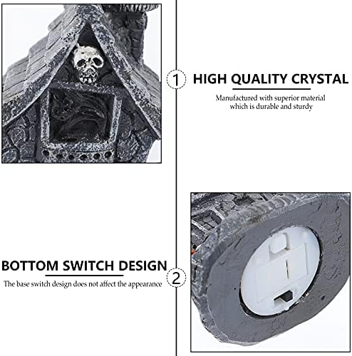 PRETYZOOM 1 предмет, Декорация за Дома в стил Хелоуин, Декоративен Духове Къща, с Лампа за Домашен Декор, Рожден Ден на Хелоуин